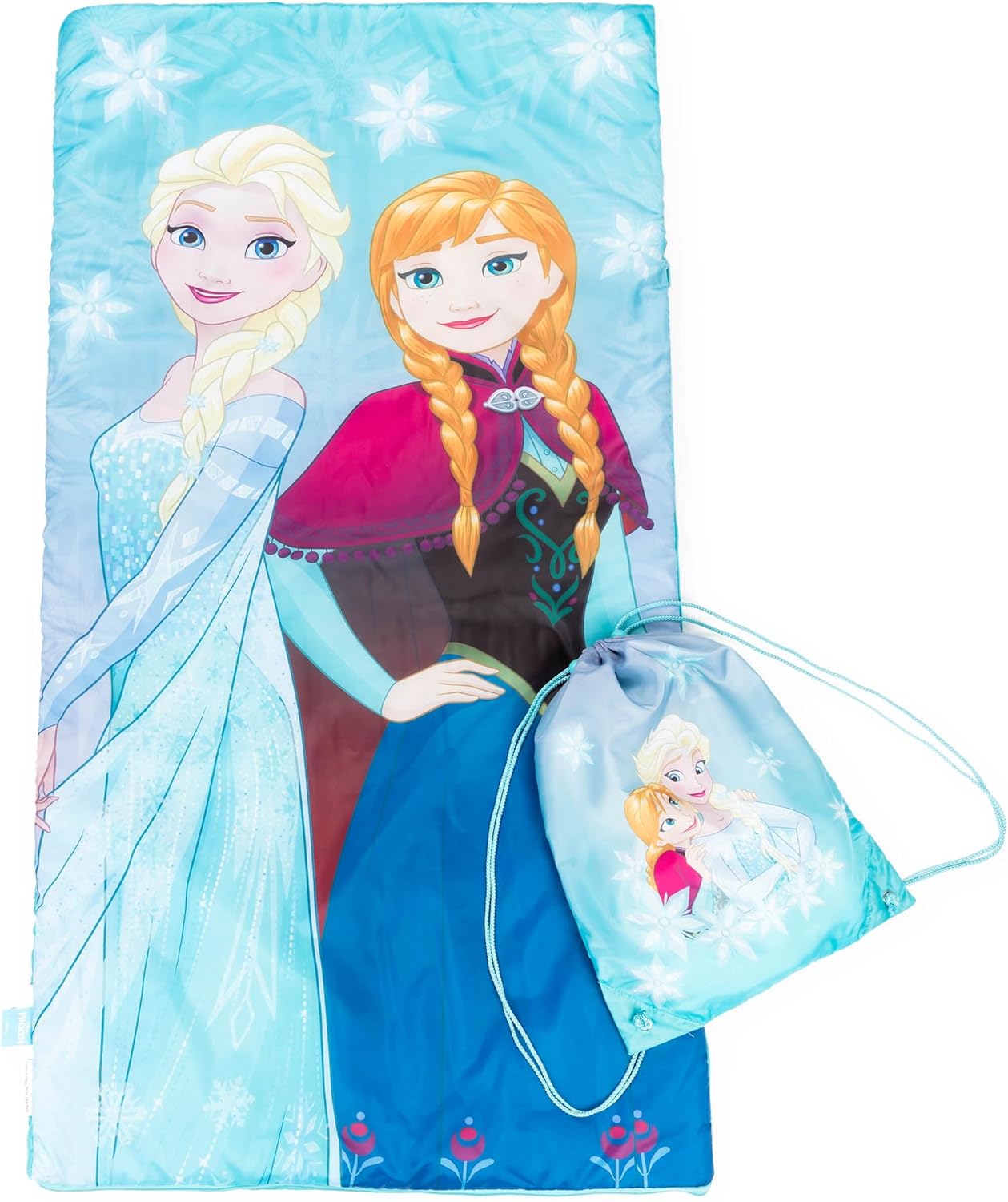 Cute girls sleepover sleeping bag with bright colors and cozy fabric